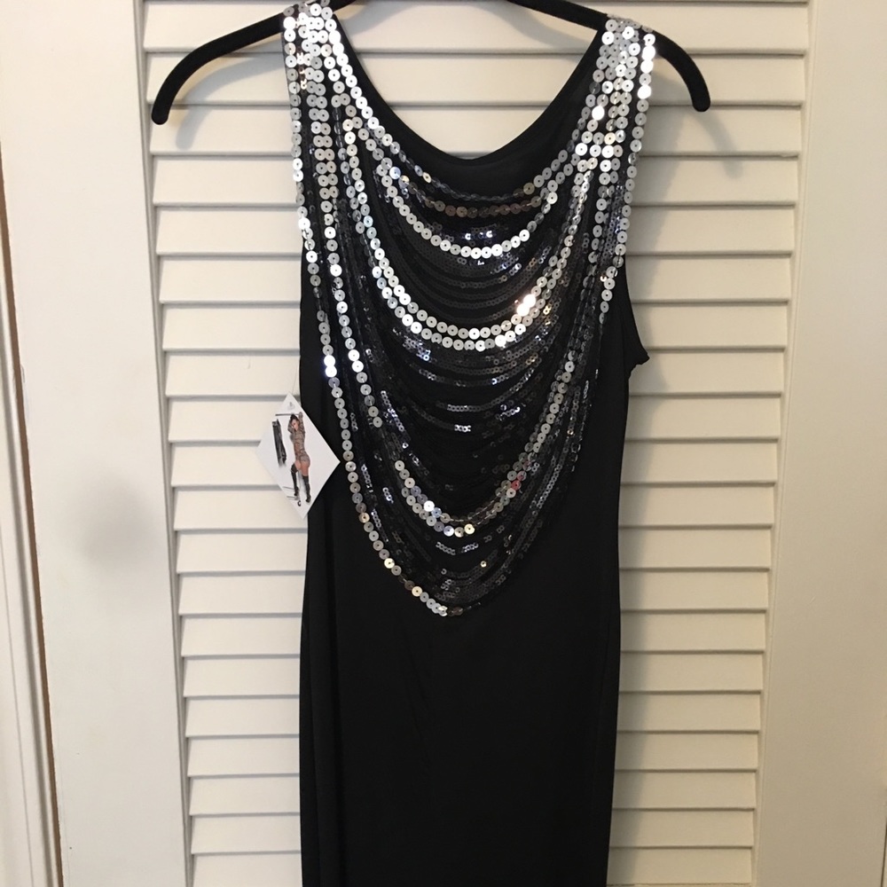 Angel Brinks Persian Cat Black Dress